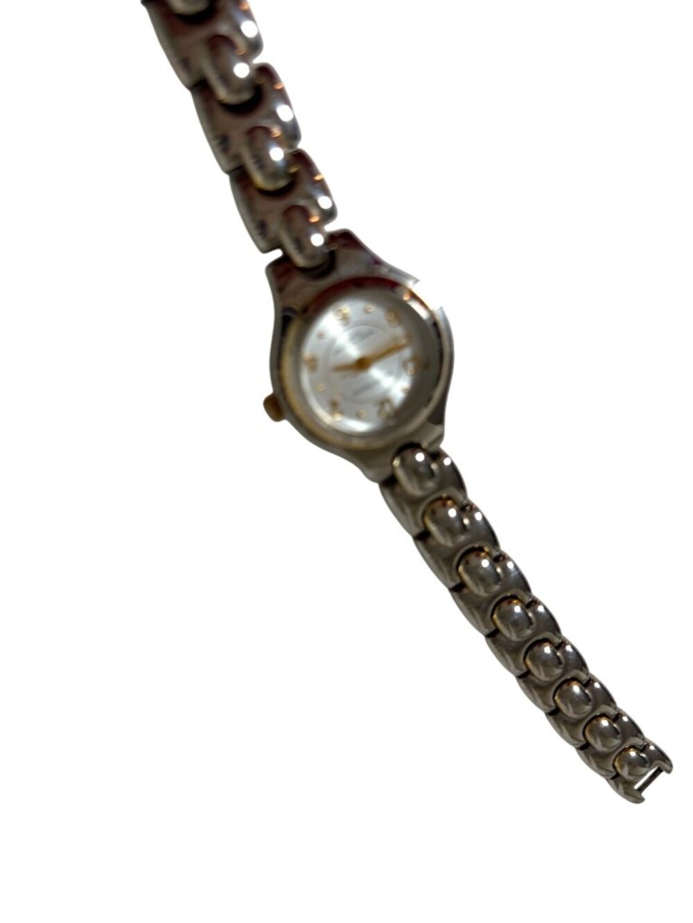 Jaclyn Smith Water Resistant WOmens Silver Quartz Watch Clasp
